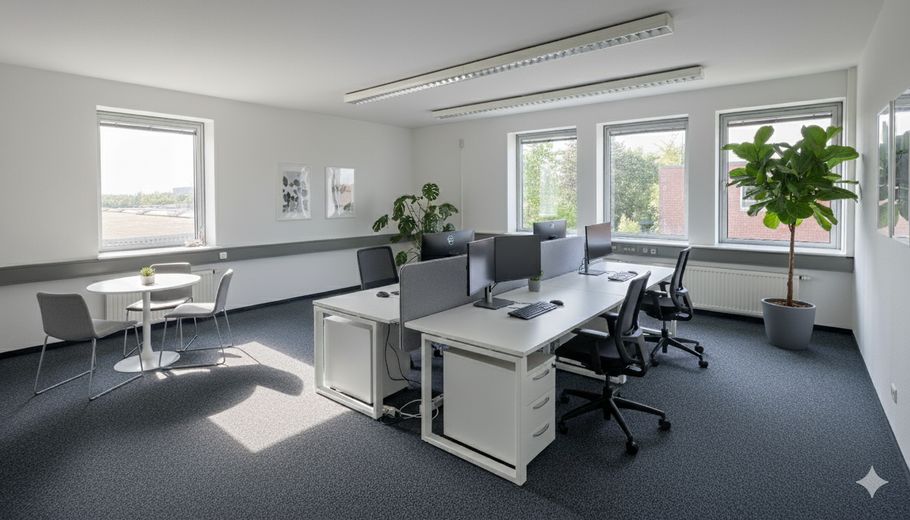 Büroraum mit 4 Plätze