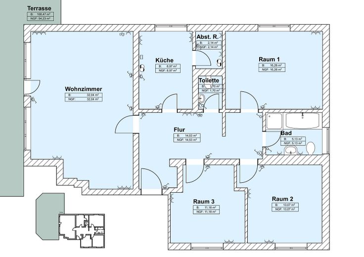 Просторе комерційне приміщення (105,02 м²) у передмісті Баутцена – Фотографія 23
