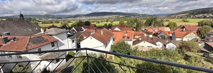 Blick vom Balkon