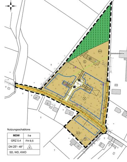 Gesamtareal mit Abriss B-Plan