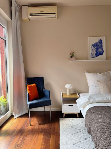 Penthouse exclusif dans le quartier belge – Un logement meublé avec style, calme et lumière – Zweites Schlafzimmer