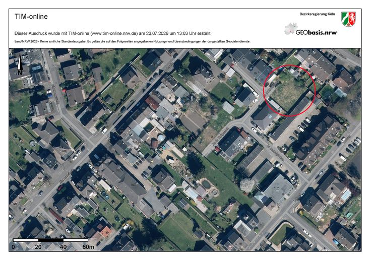 Zwei voll erschlossene Baugrundstücke in Bergheim Niederaußem - PROVISIONSFREI - Preise bereits ab – Luftaufnahme Teilbereich