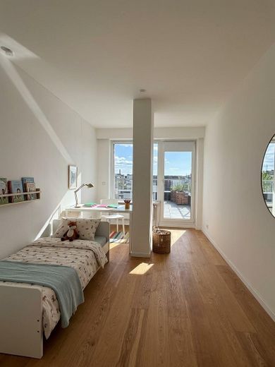 Penthousewoning met groot dakterras en nabij de Förde van particulier – Bsp. Raum 2 als Kinderzimmer
