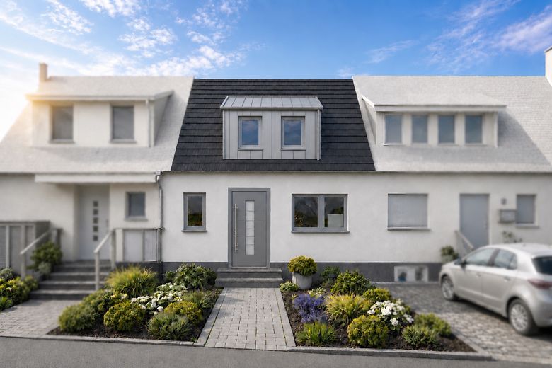 Modernisiertes Mittelreihenhaus (ca. 117 qm Wohn-/Nutzfläche) in Hamburg Iserbrook – Außen 2 (neu/visualisiert)