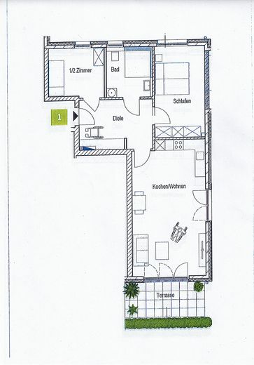 Attraktive 4,5 Zimmer Wohnung über den Dächern von Sprötze – Foto 1