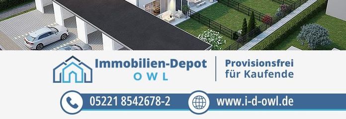 Außenansicht Garten (mit Logo)