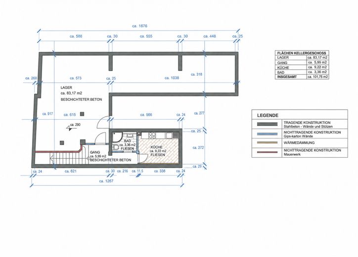 München Sendling nähe Wiesn Gewerbefläche Toplage–Büro/Praxis/Laden/Galerie ca. 260 qm-3,40m Raumh. – Foto 16