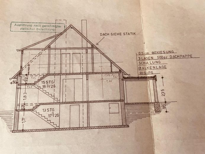 Exclusive House with Garage and Three Parking Spaces – Bauplan