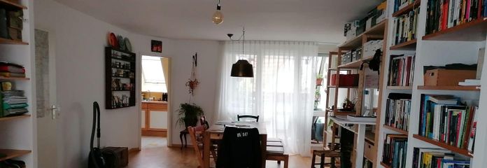 3-Zi-Maisonette, 106 m² 🏔️ Schwarzwaldblick, neue Küche, frisch renoviert, 2 TG – Wohnzimmer 1