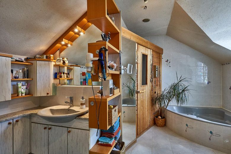 Badezimmer incl. Sauna