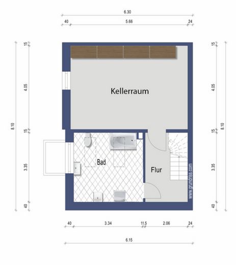 Wohnen in Bestlage: Stilvolle Doppelhaushälfte in der BASF-Kolonie – UG