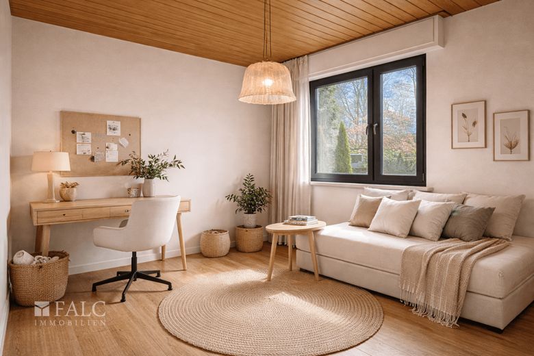 Hier beginnt Ihr Familienglück: naturnah wohnen, viel Platz und Raum für Ihre Ideen – Designidee Büro