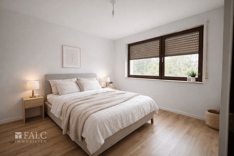 "Individuell fertigstellen &amp; profitieren - helle Wohnung mit Balkon und Tiefgaragenstellplatz" – Schlafzimmer - Ki