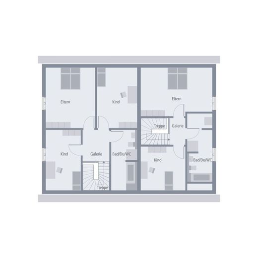 EIN HAUS - ZWEI OPTIONEN – Grundriss Dachgeschoss