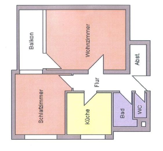 Top-Lage & Weitblick am Fennsee: Helle, bezugsfreie 2-Zimmer-Wohnung. Für Selbstnutzer oder Anleger – Grundriss