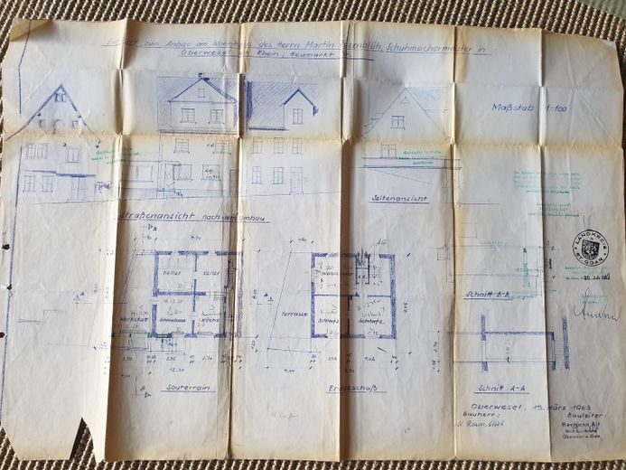 Grundriss Umbau 1964