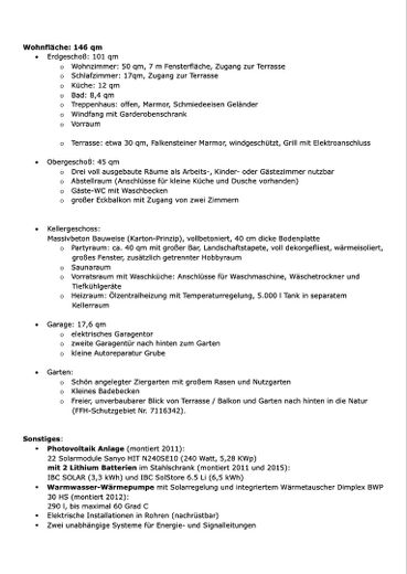Dom jednorodzinny o powierzchni 1,5 kondygnacji z garażem w Malsch – Beschreibung