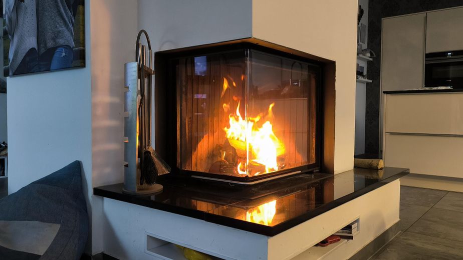 Kamin mit Wasseranschluss