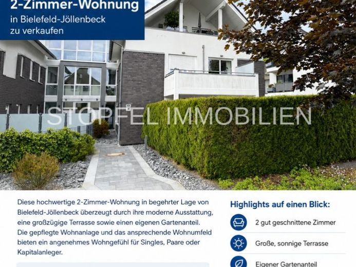 Moderne Terrassenwohnung mit Gartenanteil in Bielefeld - Jöllenbeck – Foto 1