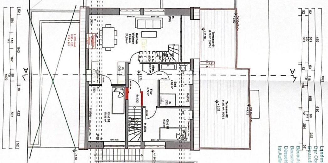 Grundriss untere Etage