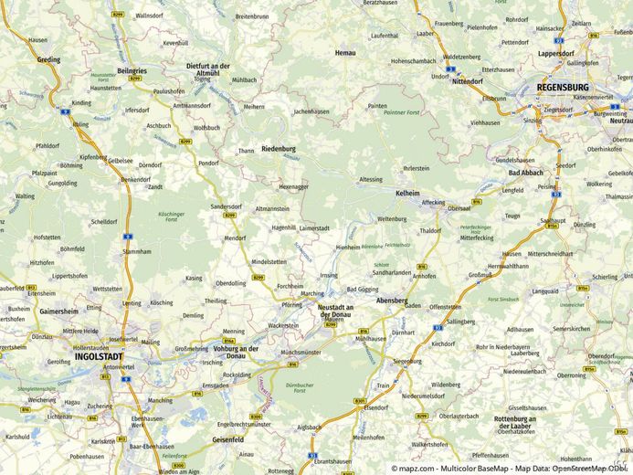 "Dorfresidenz - Region Schloss Wackerstein"
Bauareal - im Innenbereich mit  ca. 3.000 m²
In Planung - für  ca. 6 - 8 Doppelhaushälften – Lageplan der Region