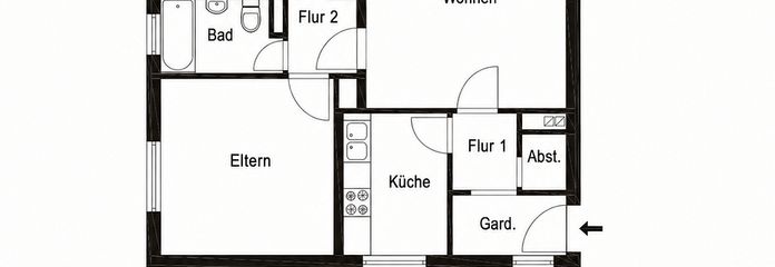 Do pierwszego zamieszkania po remoncie | 3-pokojowe mieszkanie | 72 m² | 80935 Monachium | 1.950 € z opłatami