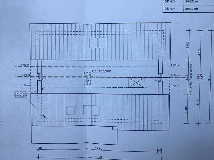 Grundriss Spitzboden