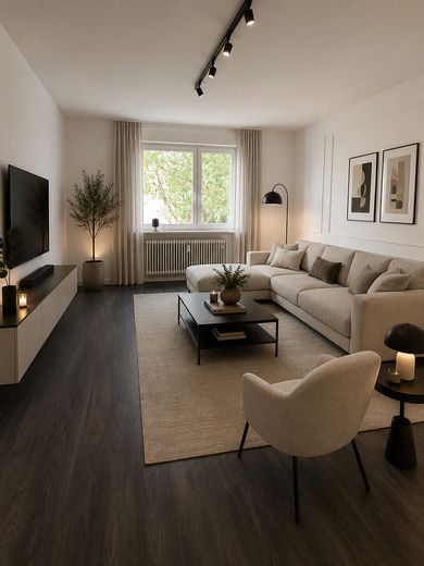 Wohnzimmer modelliert