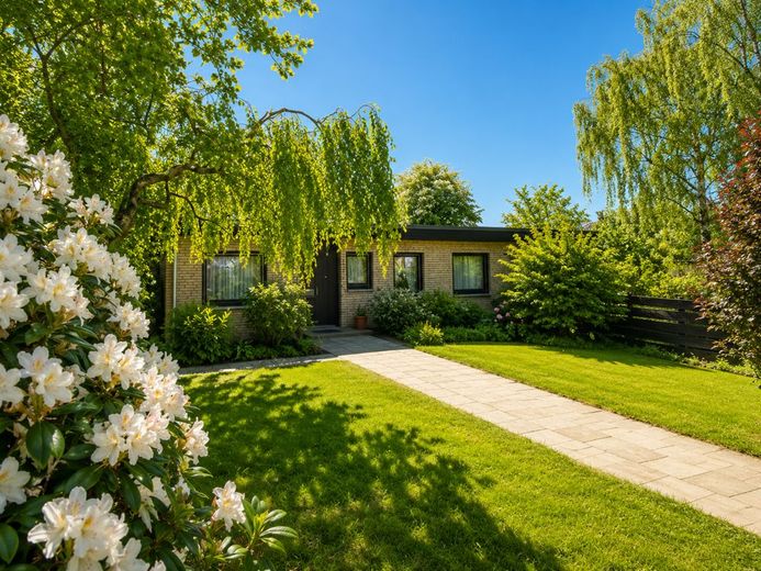 Rarität in Bochum-Stiepel: Charmantes freistehendes Einfamilienhaus mit weitläufigem Grundstück – Außenansicht