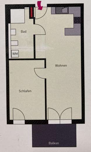 Provisionsfrei - Barrierefreie 2-Zi.-Wohnung in der Waldeckstraße, 86529 Schrobenhausen – Grundriss