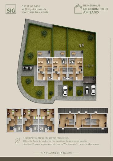 Neubau 3 domów szeregowych w Neunkirchen am Sand – Photo 3