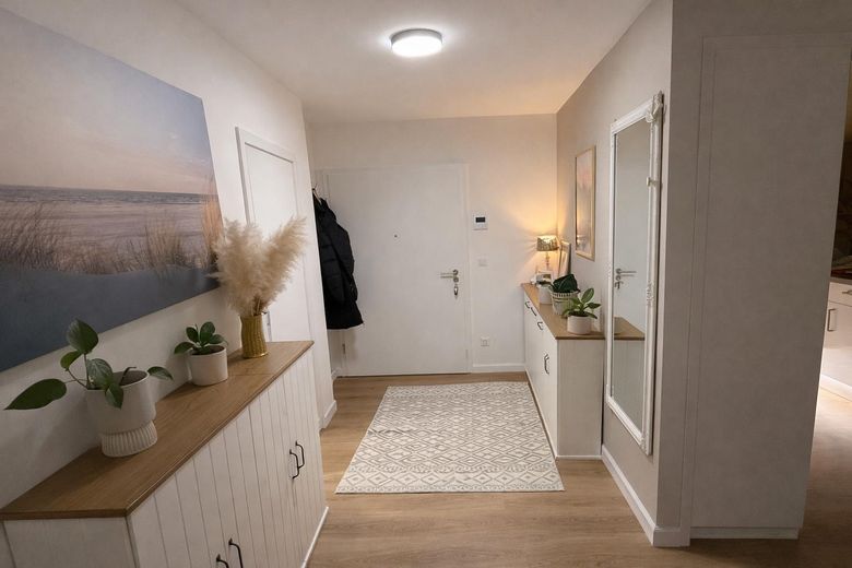 Neubau! Exklusive 3-Zimmer Wohnung mit Balkon! – Flur