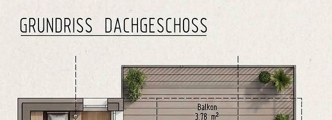 3,5 غرف - وسط البلدة - مُجددة بالكامل - مطبخ مجهز – Grundriss
