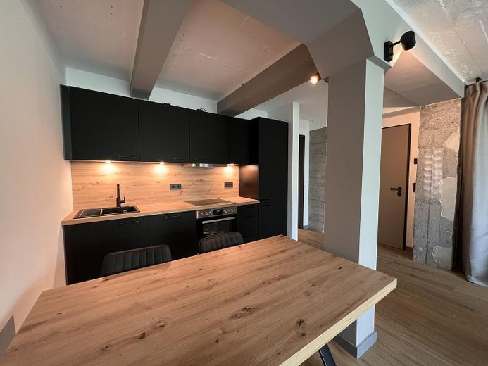 Küche und Essbereich