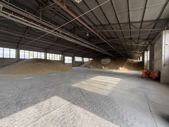 Großzügige Gewerbefläche mit Lagerhallenbestand und Büro in Neustadt a. d. Orla – Lagerhalle innen