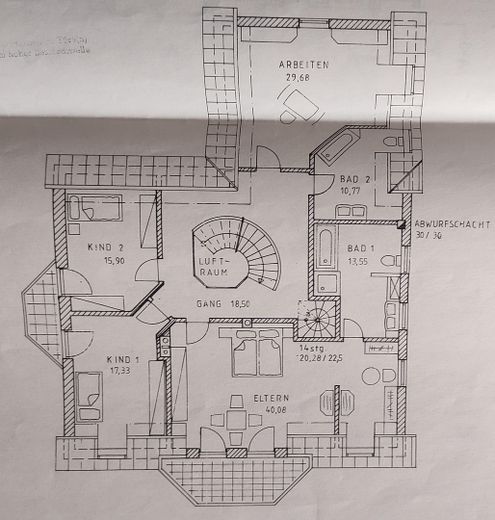 Grundriss Obergeschoß