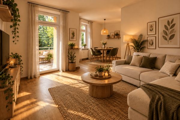 ***Kaßberg'in popüler konumunda geniş balkonlu modern 2 odalı daire***