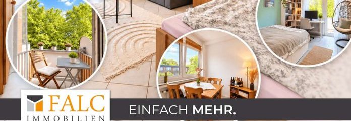 Münster : appartement loué de 3 pièces avec 3 balcons, cave et place de stationnement