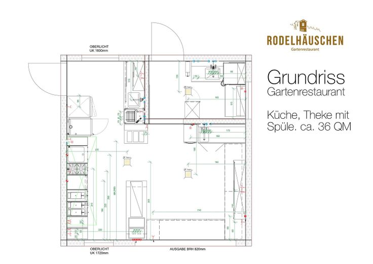 Grundriss Gartenrestaurant