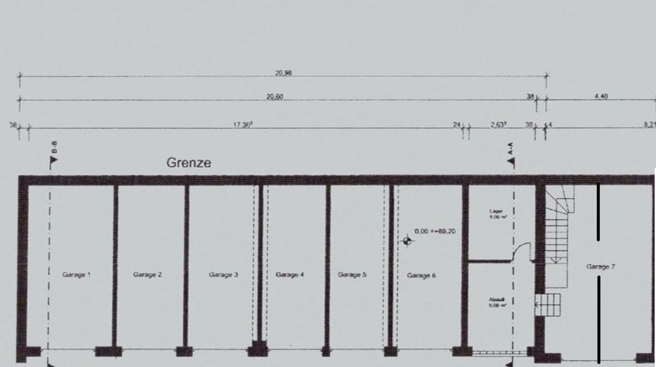 Lagerfläche mit Bürooption inkl. Terrasse - optional erweiterbar durch angrenzende Wohnung – Grundriss EG