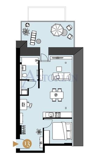 Dachgeschosswohnung in kernsanierter Stadtvilla in Lichterfelde – Grundriss
