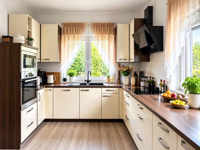 Platz für die ganze Familie: EFH am Feldrand mit Doppelgarage, PV & Sauna – provisionsfrei – Küche