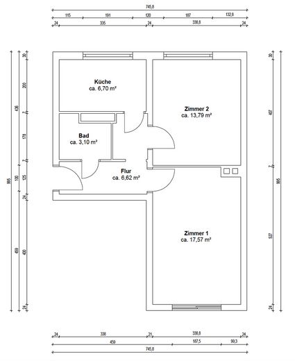 Helle, Bezugsfreie 2-Zimmer Wohnung, 2.OG in Prenzlauer Berg – Foto 12