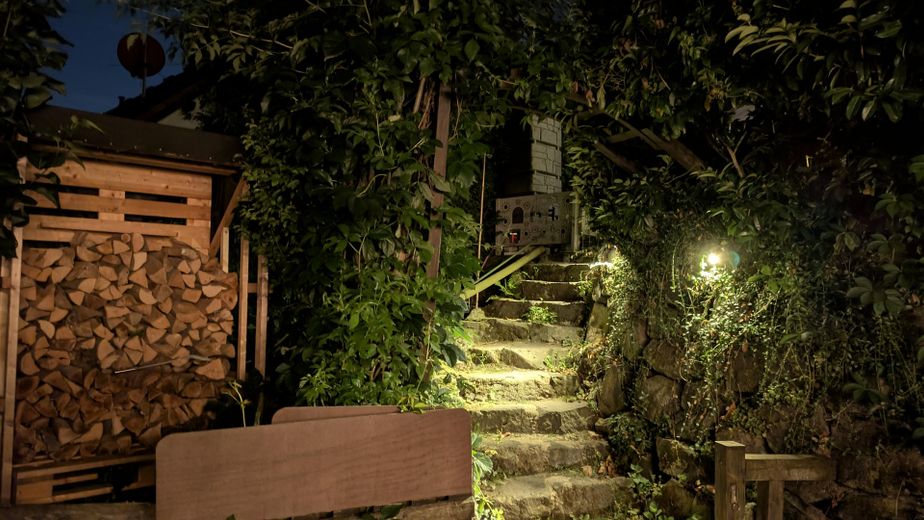 Treppe Garten zur Terrasse