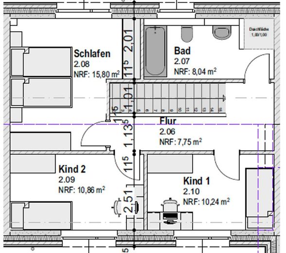 Neubau-Erstbezug: 5 Zimmer Reihenhaus, 110 m², Garten, Terrasse, Wallbox in Neumünster-Gadeland – Reihenmittelhaus Nummer 59a