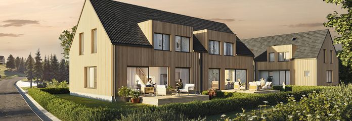 Frontansicht von der Straße