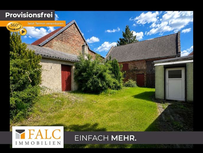 Historisches Hofensemble mit Wohnhaus, Scheune, Garten und Entwicklungspotenzial – Historisches Hofensemble mit Wohnhaus, Scheune, Garten und Entwicklungspotenzial