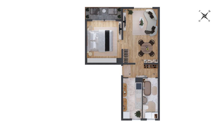 Grundriss Wohnung