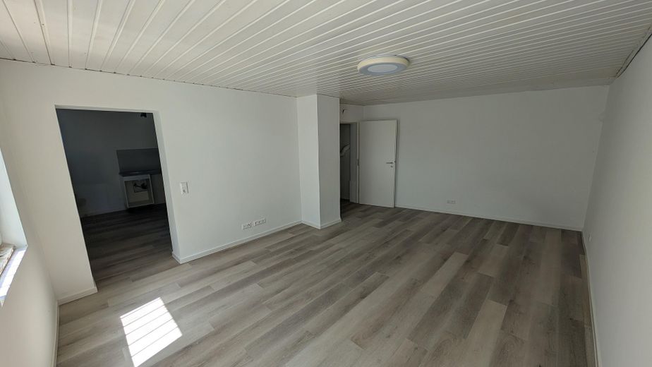 Kernsanierte 2-Zimmer-Wohnung mit großer Wohnküche in Bruchsal-Heidelsheim – Wohn/Schlafbereich