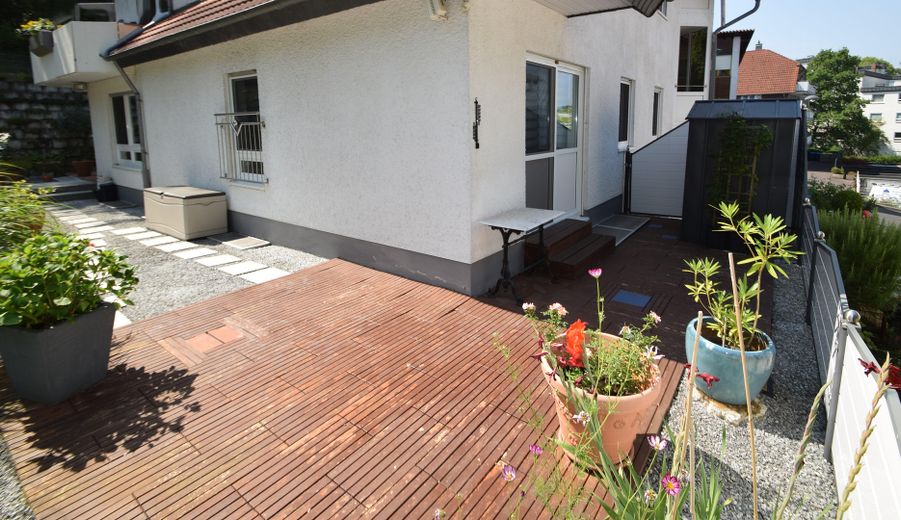 Provisionsfrei:  134m² ETW mit umlaufender Terrasse und Garage – 8.3 Ost -Terrasse
